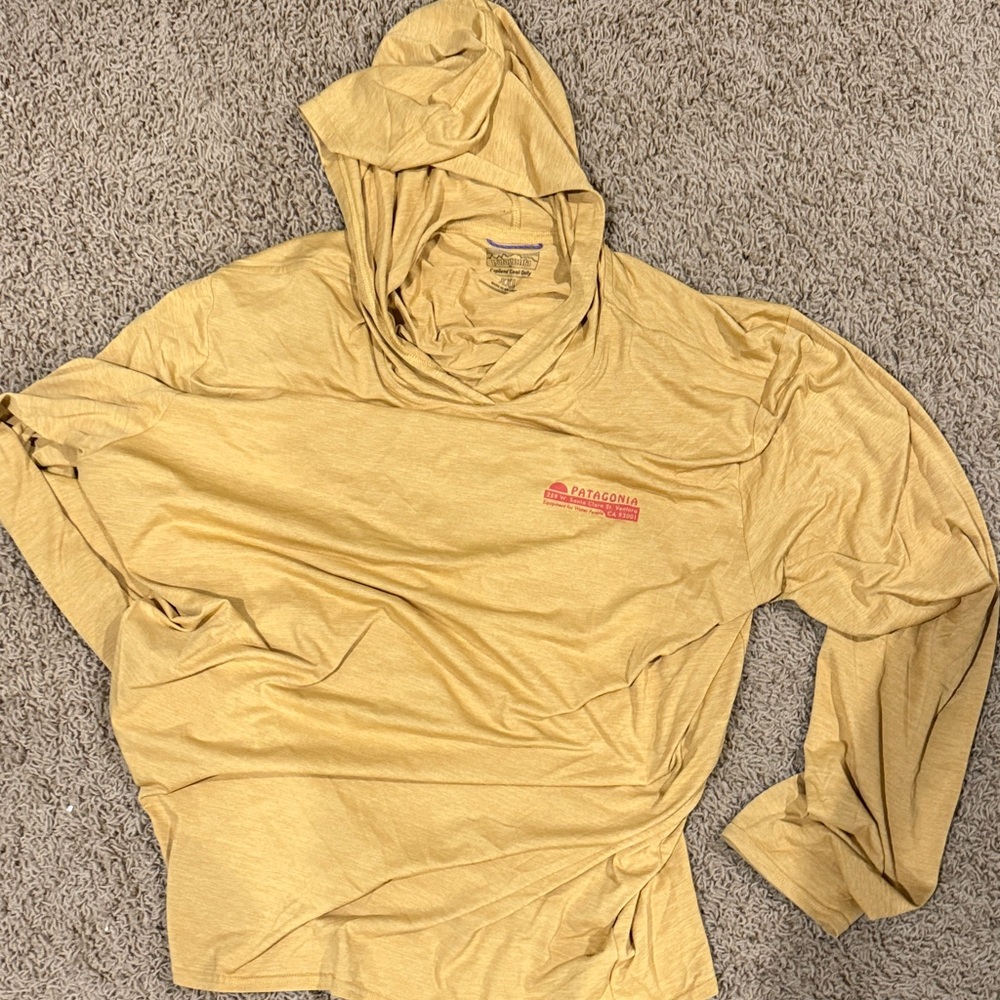 Patagonia Mustard Hooded Top